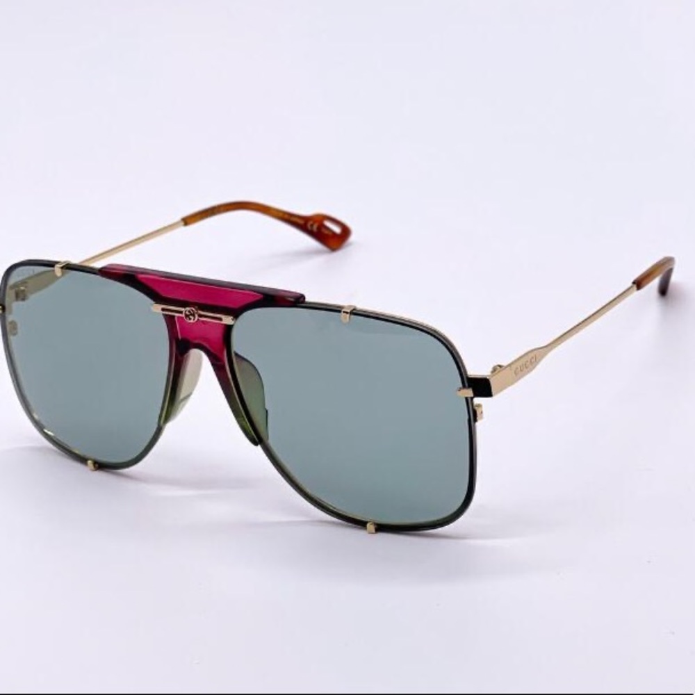 GUCCI Aviator-Style Metal Sunglasses - Picture 2 of 12